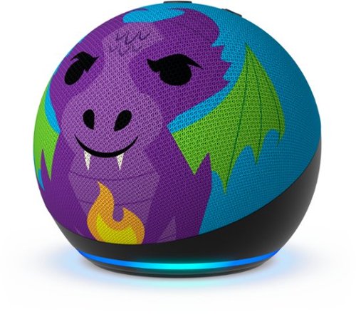 Amazon - Echo Dot Kids (5th Gen, 2022 Release) with Alexa - Fire Dragon